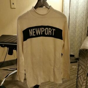 Newport Black and Cream Turtleneck Sweater for Men